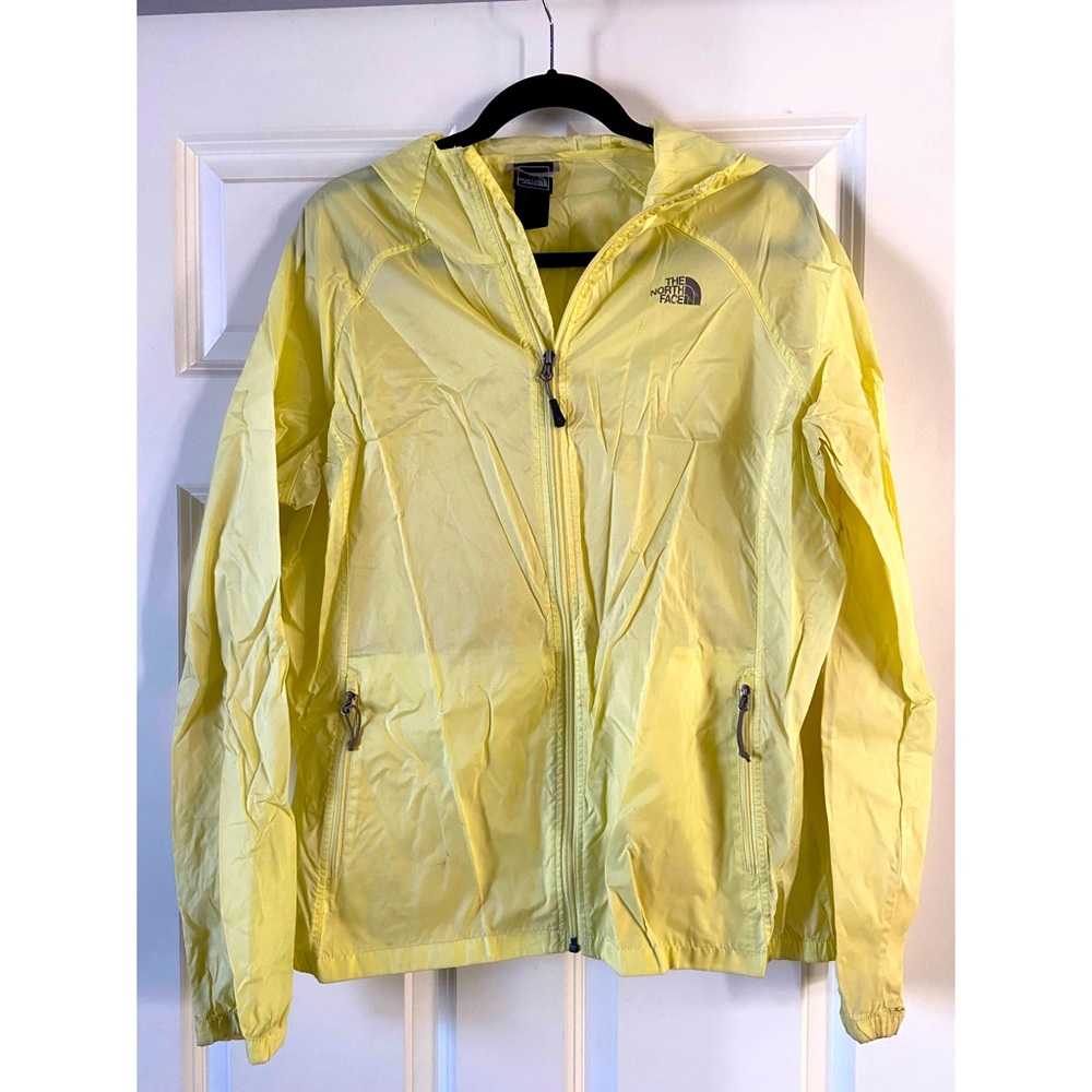 Yellow North Face Rain Coat
